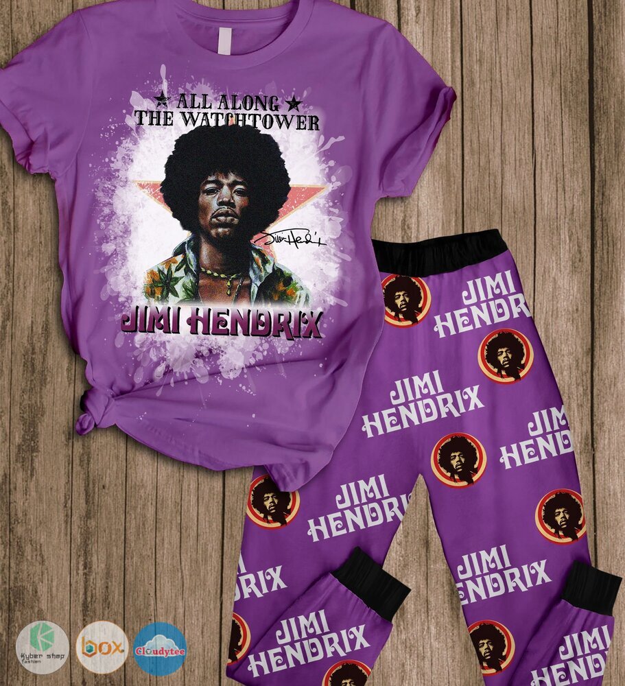 Jimi_Hendrix_All_along_the_watchtower_long_sleeves_Pajamas_Set