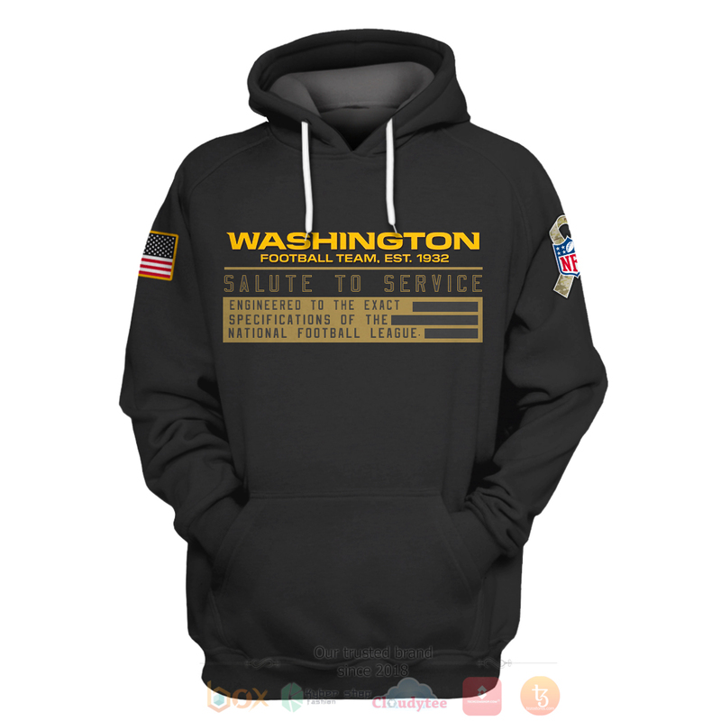 HOT_NFL_Football_Washington_Football_Team_Est_1932_Salute_To_Service_Black_Personalized_Custom_3D_Hoodie_Jersey_Shirt_1_2
