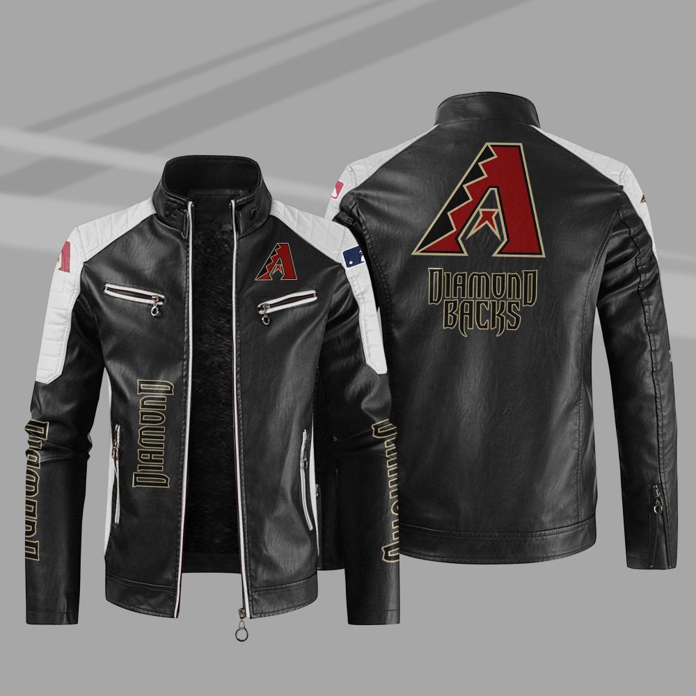 MLB_Arizona_Diamondbacks_Block_Leather_Jacket