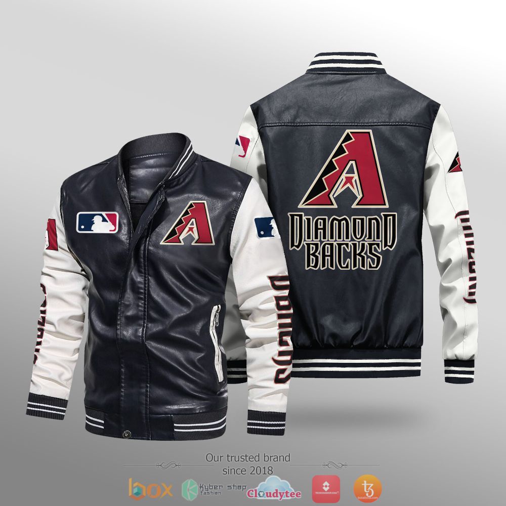MLB_Arizona_Diamondbacks_Leather_bomber_jacket