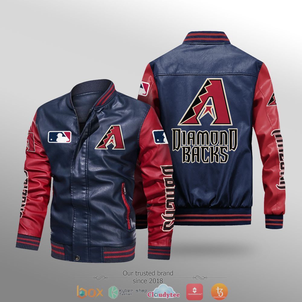 MLB_Arizona_Diamondbacks_Leather_bomber_jacket_1
