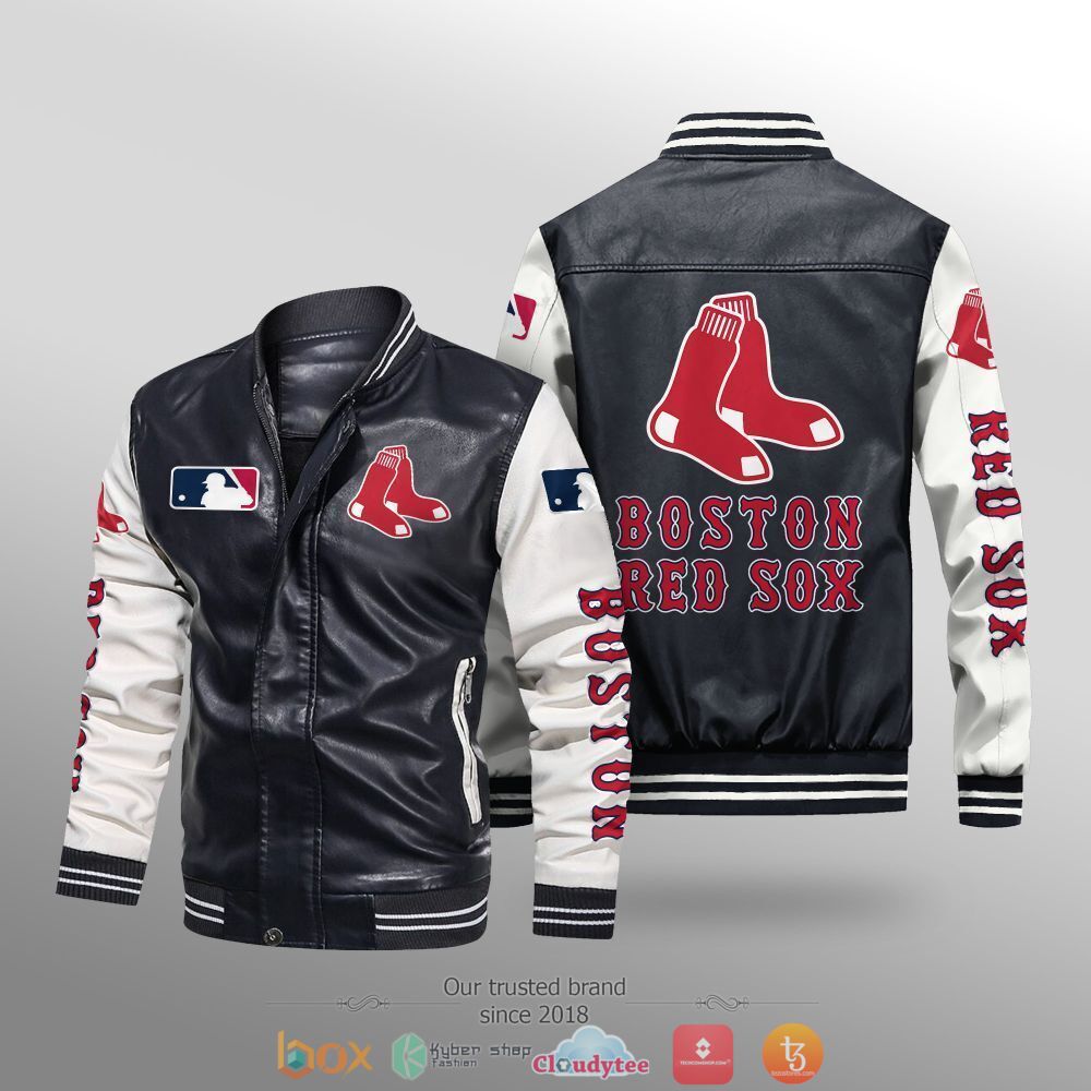 MLB_Boston_Red_Sox_Leather_bomber_jacket