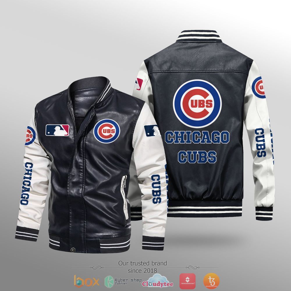 MLB_Chicago_Cubs_Leather_bomber_jacket