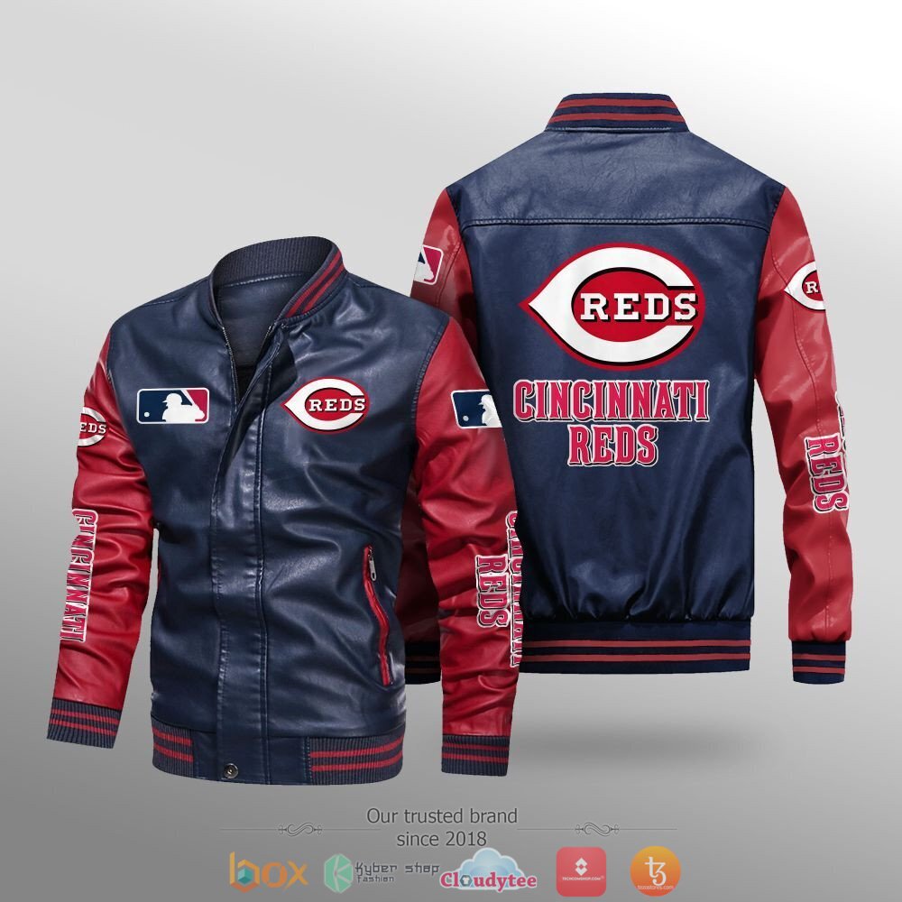 MLB_Cincinnati_Reds_Leather_bomber_jacket_1