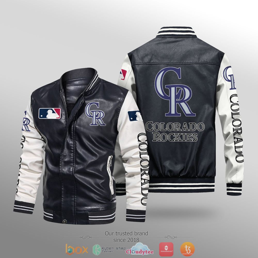 MLB_Colorado_Rockies_Leather_bomber_jacket