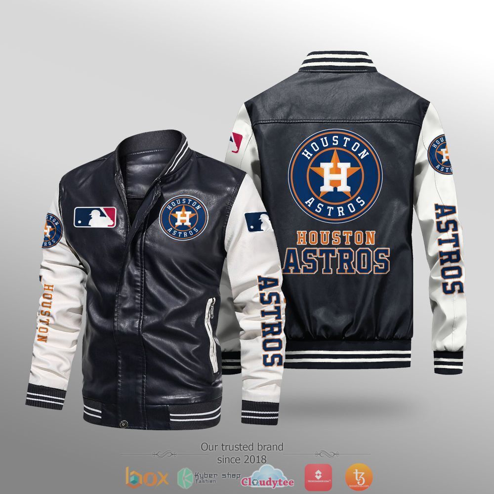 MLB_Houston_Astros_Leather_bomber_jacket