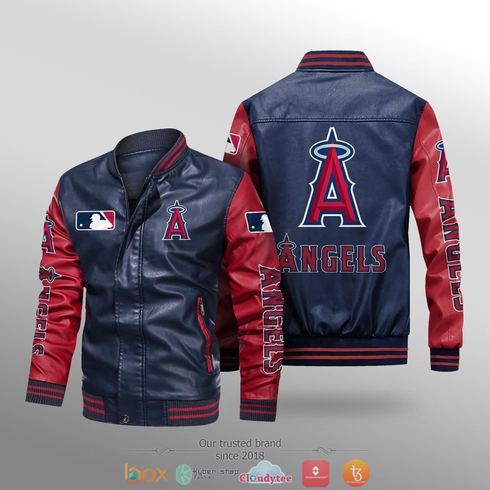 MLB_Los_Angeles_Angels_Leather_bomber_jacket_1
