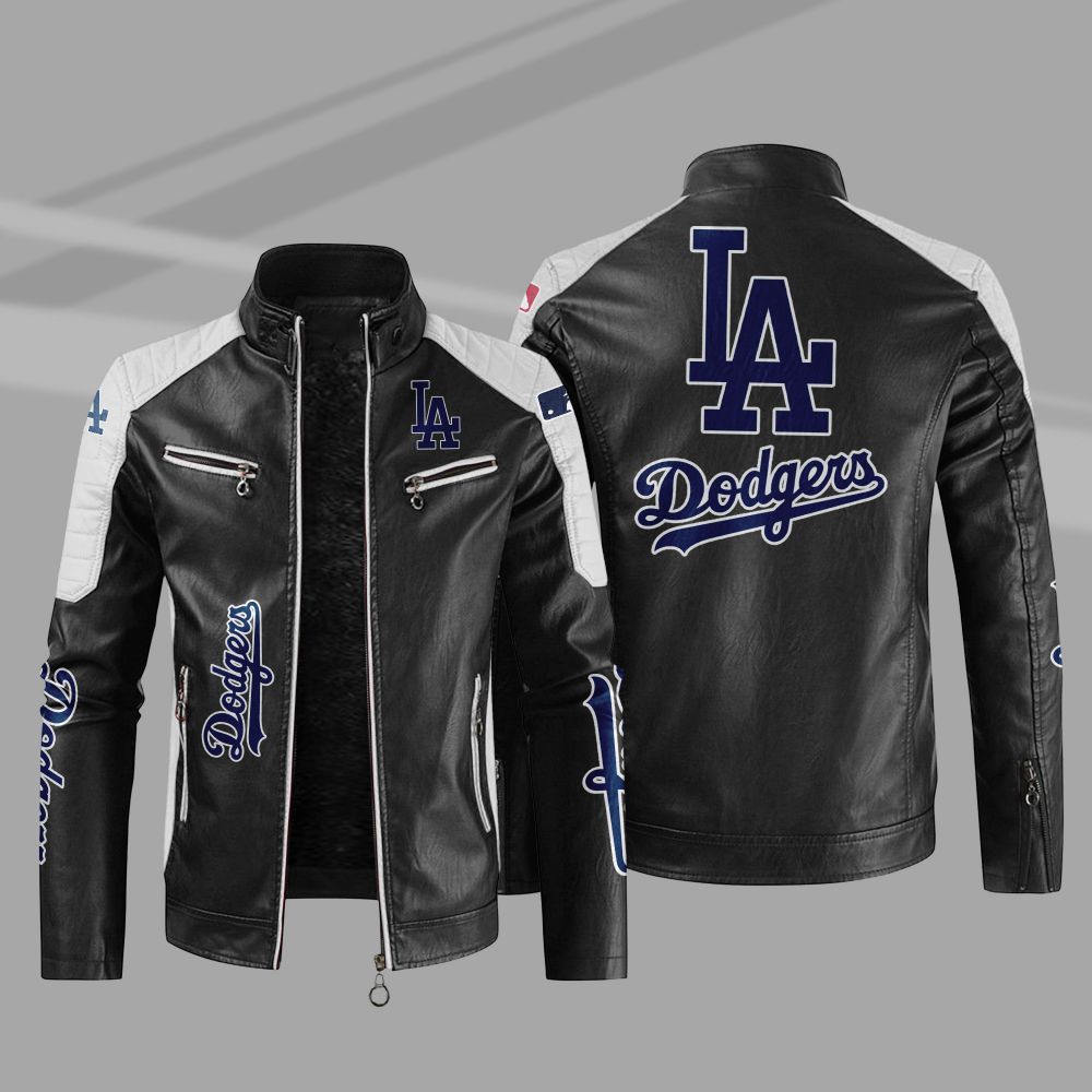 MLB_Los_Angeles_Dodgers_Block_Leather_Jacket