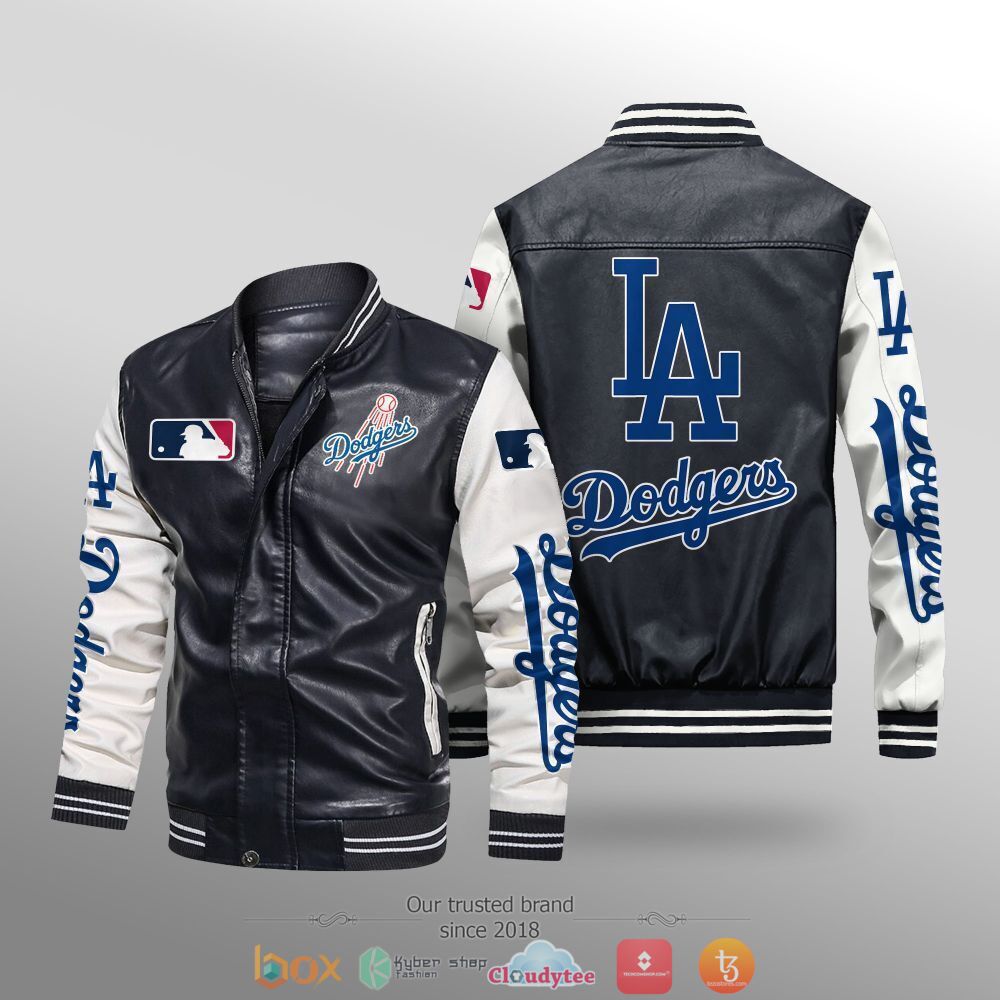 MLB_Los_Angeles_Dodgers_Leather_bomber_jacket