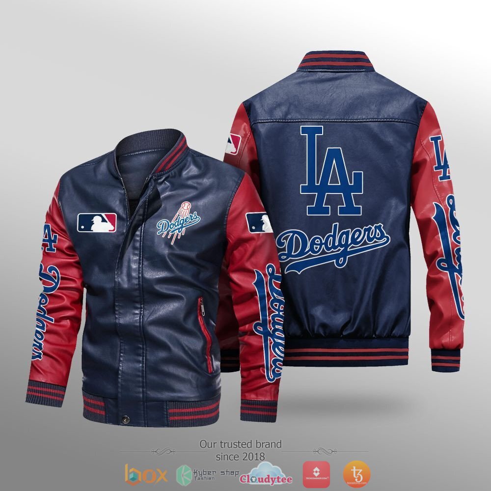MLB_Los_Angeles_Dodgers_Leather_bomber_jacket_1