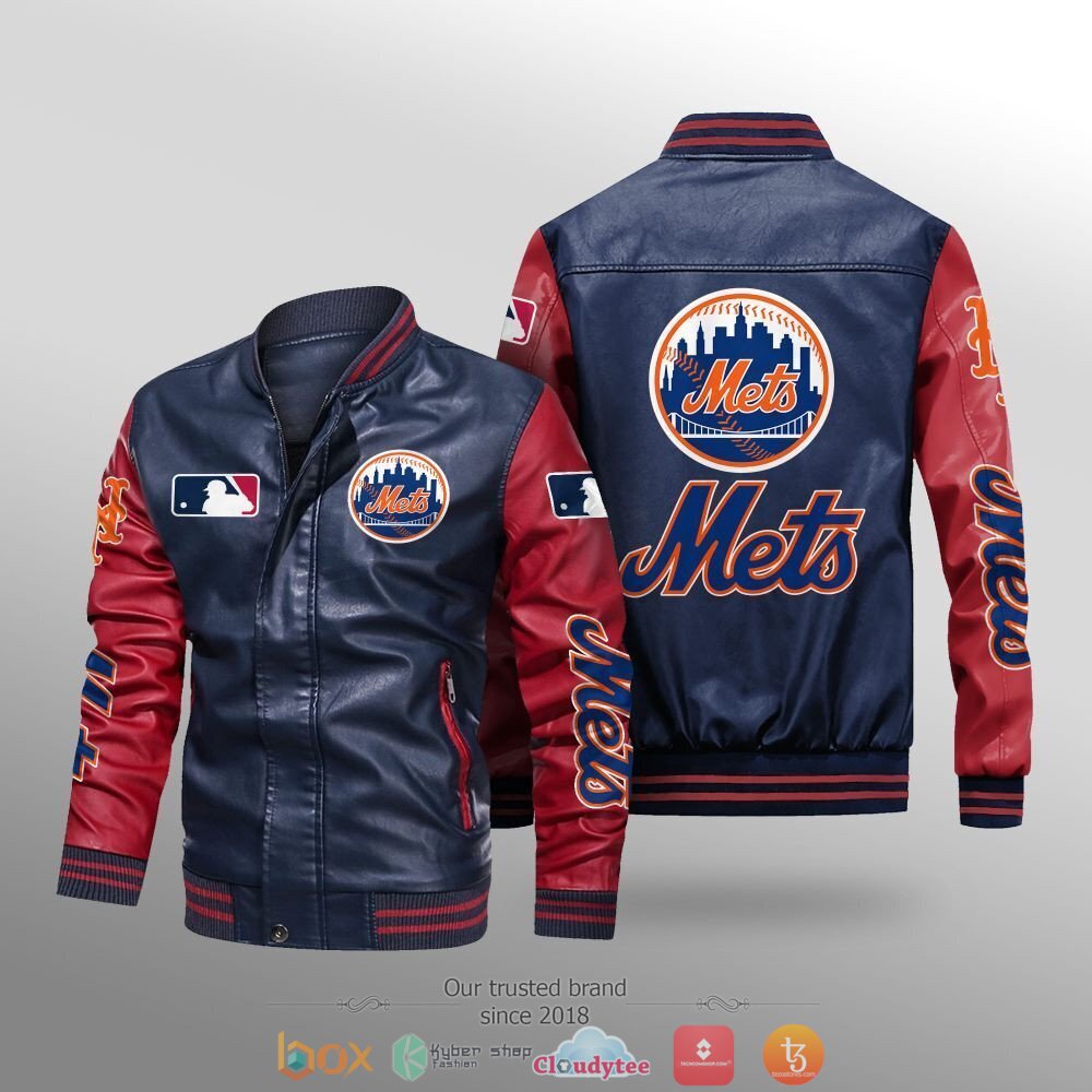 MLB_New_York_Mets_Leather_bomber_jacket_1