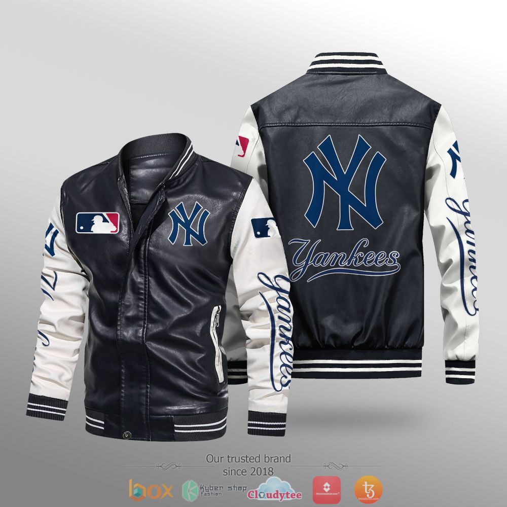 MLB_New_York_Yankees_Leather_bomber_jacket