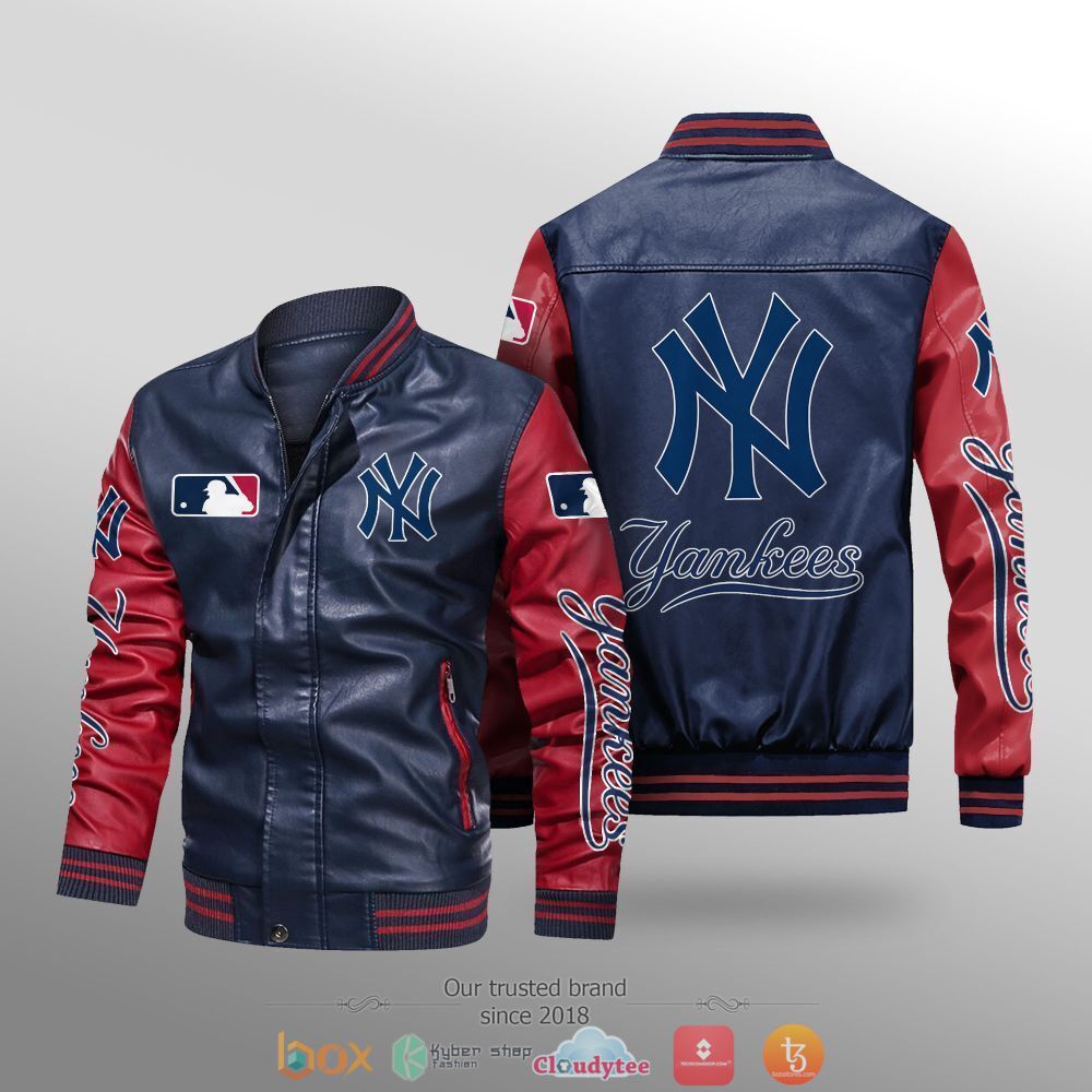 MLB_New_York_Yankees_Leather_bomber_jacket_1