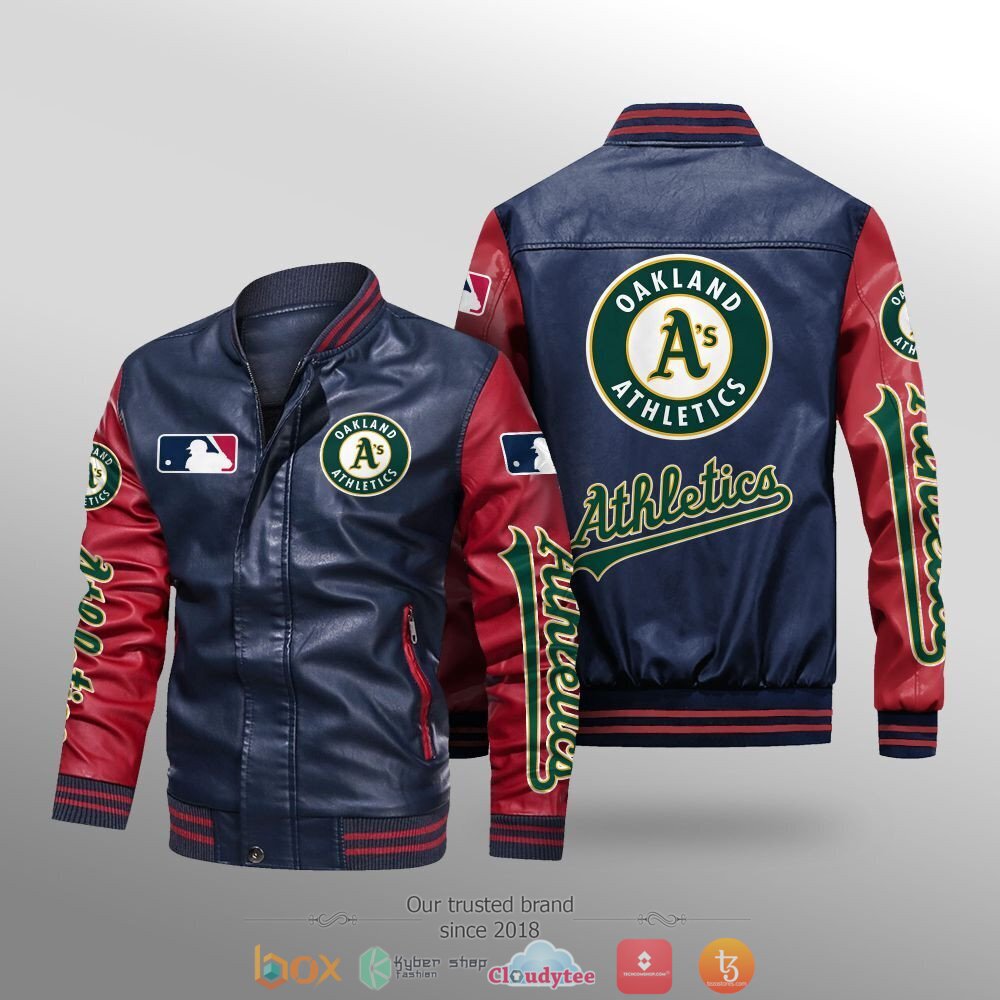 MLB_Oakland_Athletics_Leather_bomber_jacket_1