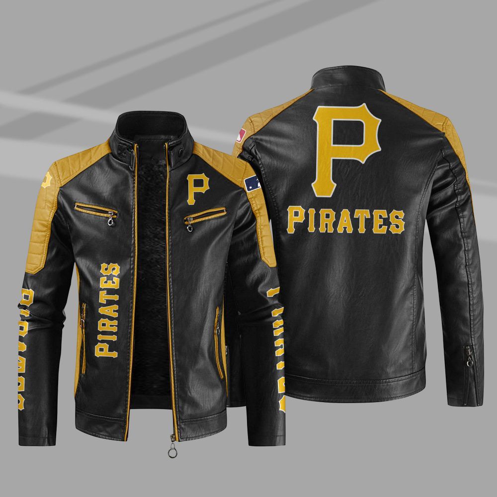 MLB_Pittsburgh_Pirates_Block_Leather_Jacket_1