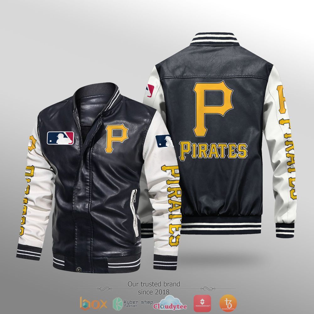 MLB_Pittsburgh_Pirates_Leather_bomber_jacket