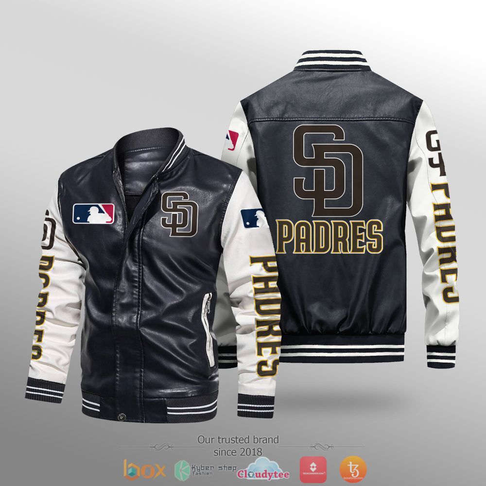MLB_San_Diego_Padres_Leather_bomber_jacket