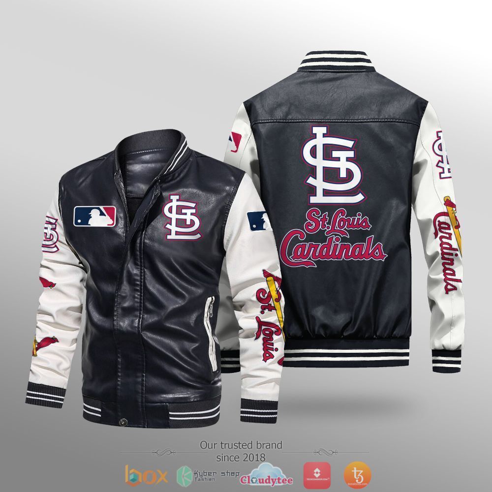 MLB_St._Louis_Cardinals_Leather_bomber_jacket