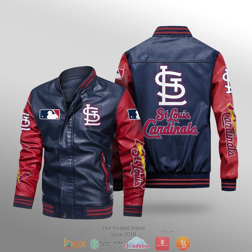MLB_St._Louis_Cardinals_Leather_bomber_jacket_1