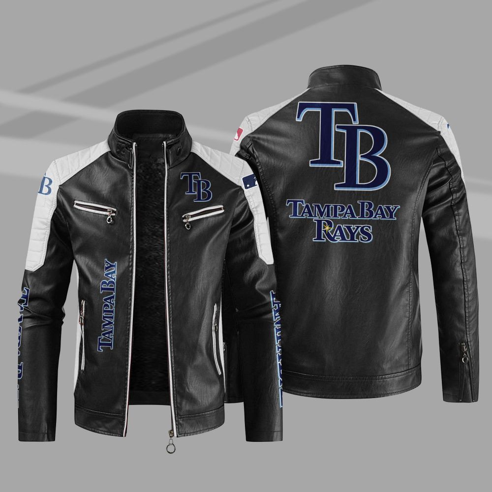 MLB_Tampa_Bay_Rays_Block_Leather_Jacket