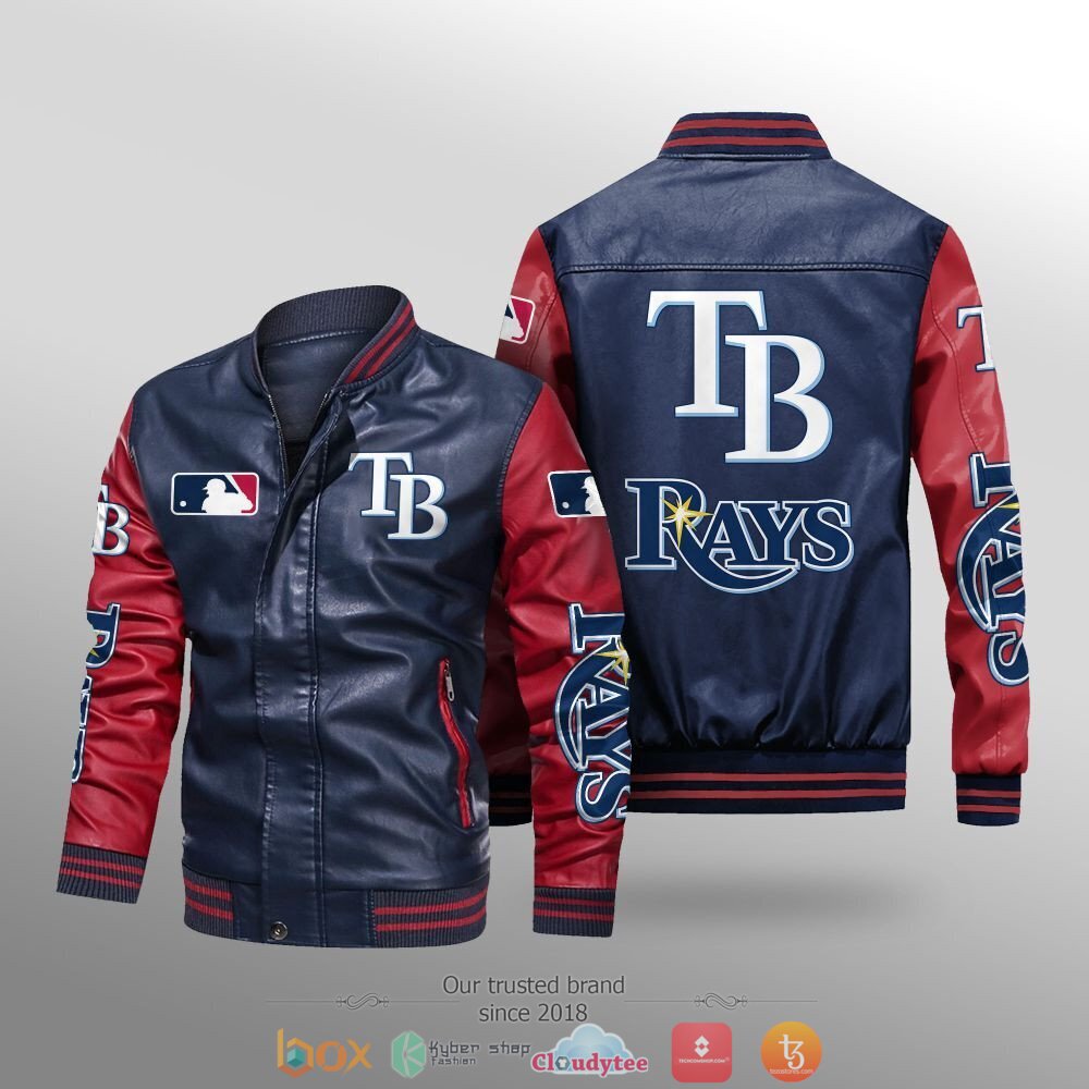 MLB_Tampa_Bay_Rays_Leather_bomber_jacket_1
