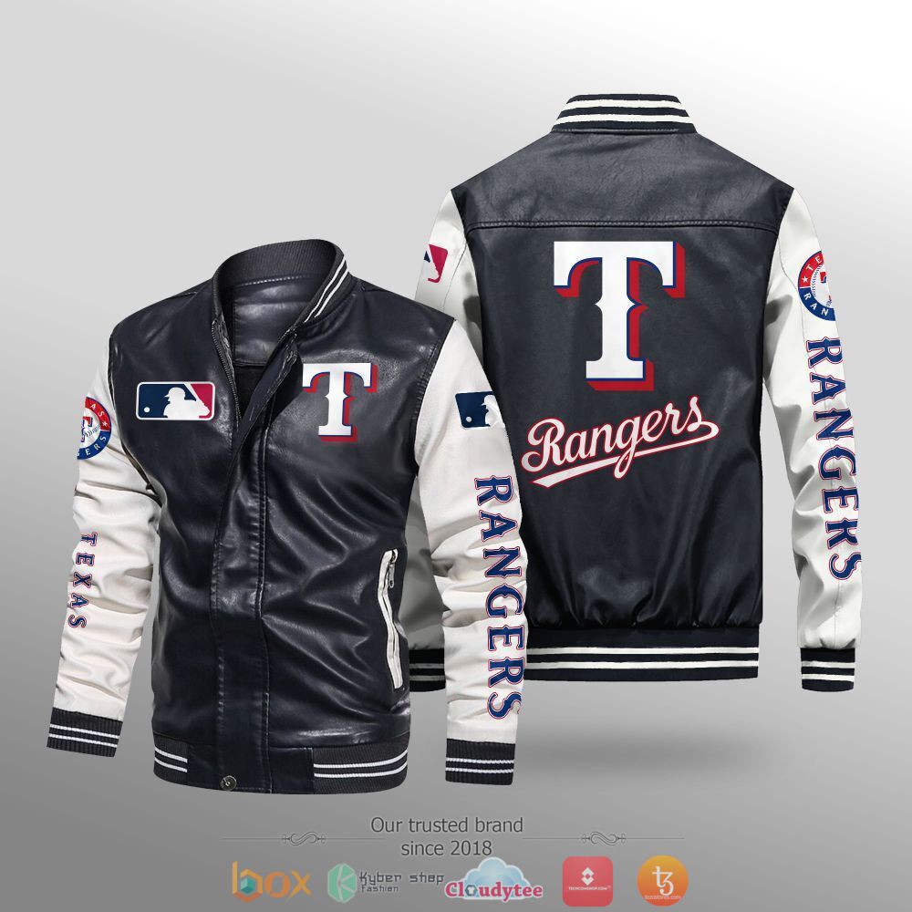 MLB_Texas_Rangers_Leather_bomber_jacket