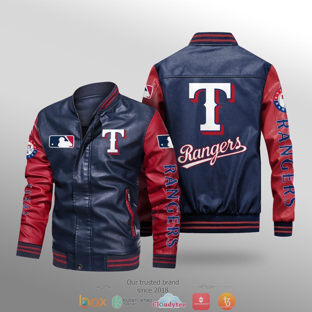 MLB_Texas_Rangers_Leather_bomber_jacket_1