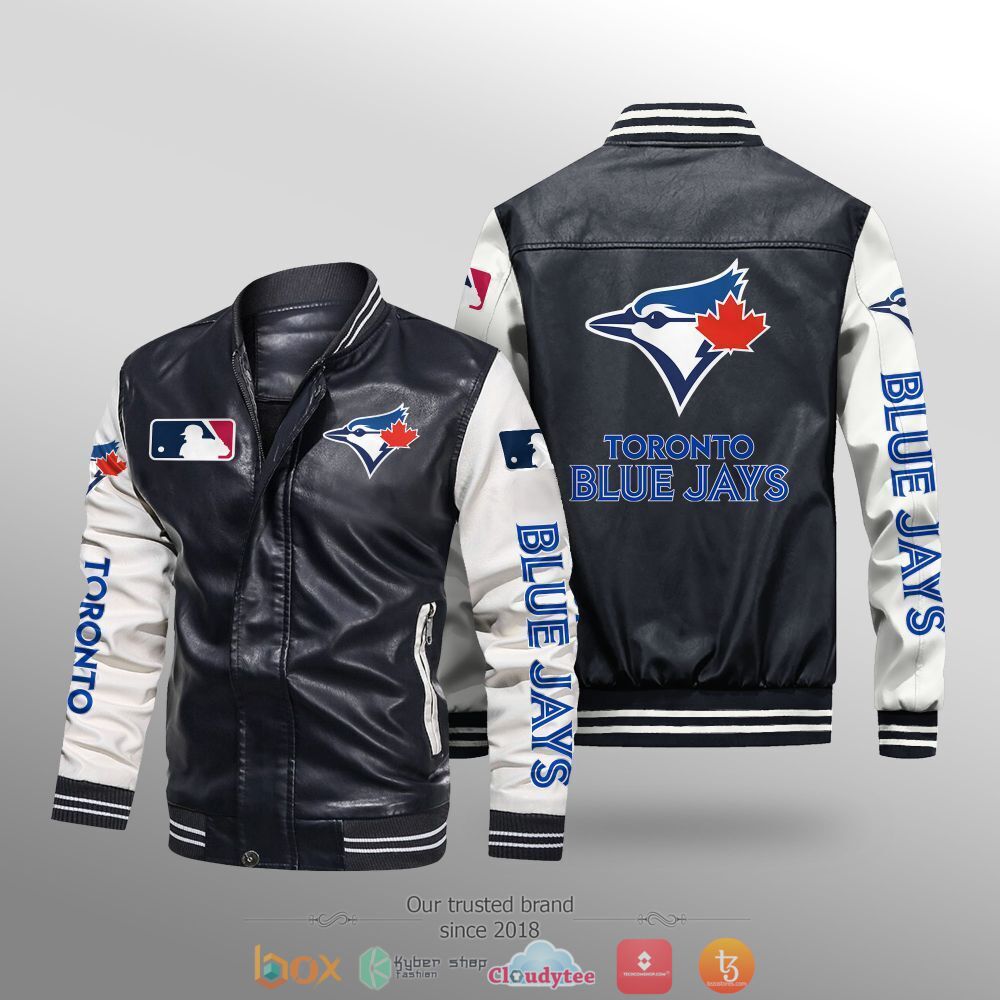MLB_Toronto_Blue_Jays_Leather_bomber_jacket