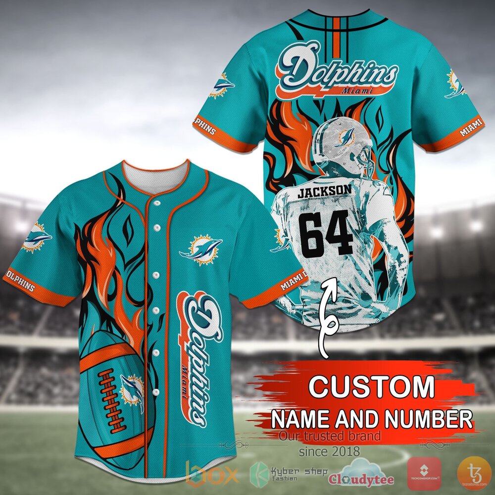 Miami_Dolphins_NFL_Personalized_Light_blue_Baseball_Jersey_Shirt