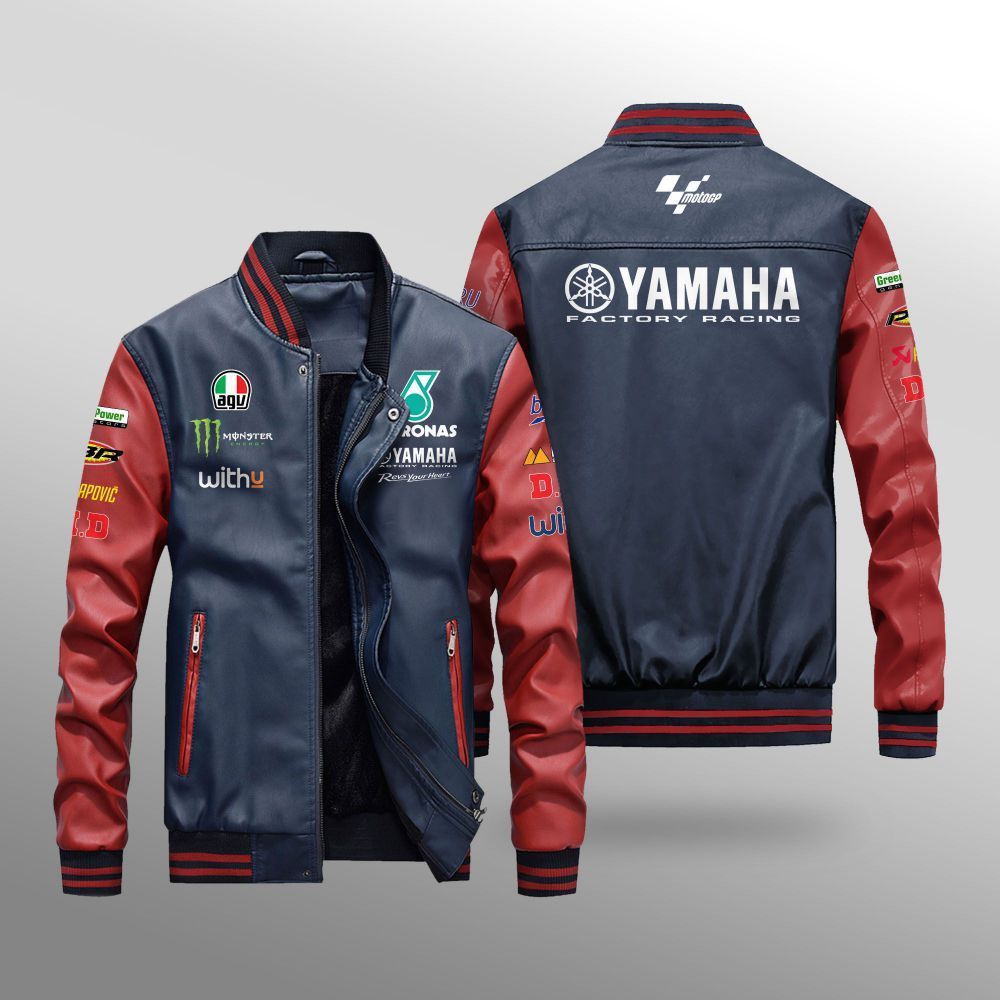 MotoGP_Petronas_Yamaha_Factory_Racing_Leather_Bomber_Jacket_1
