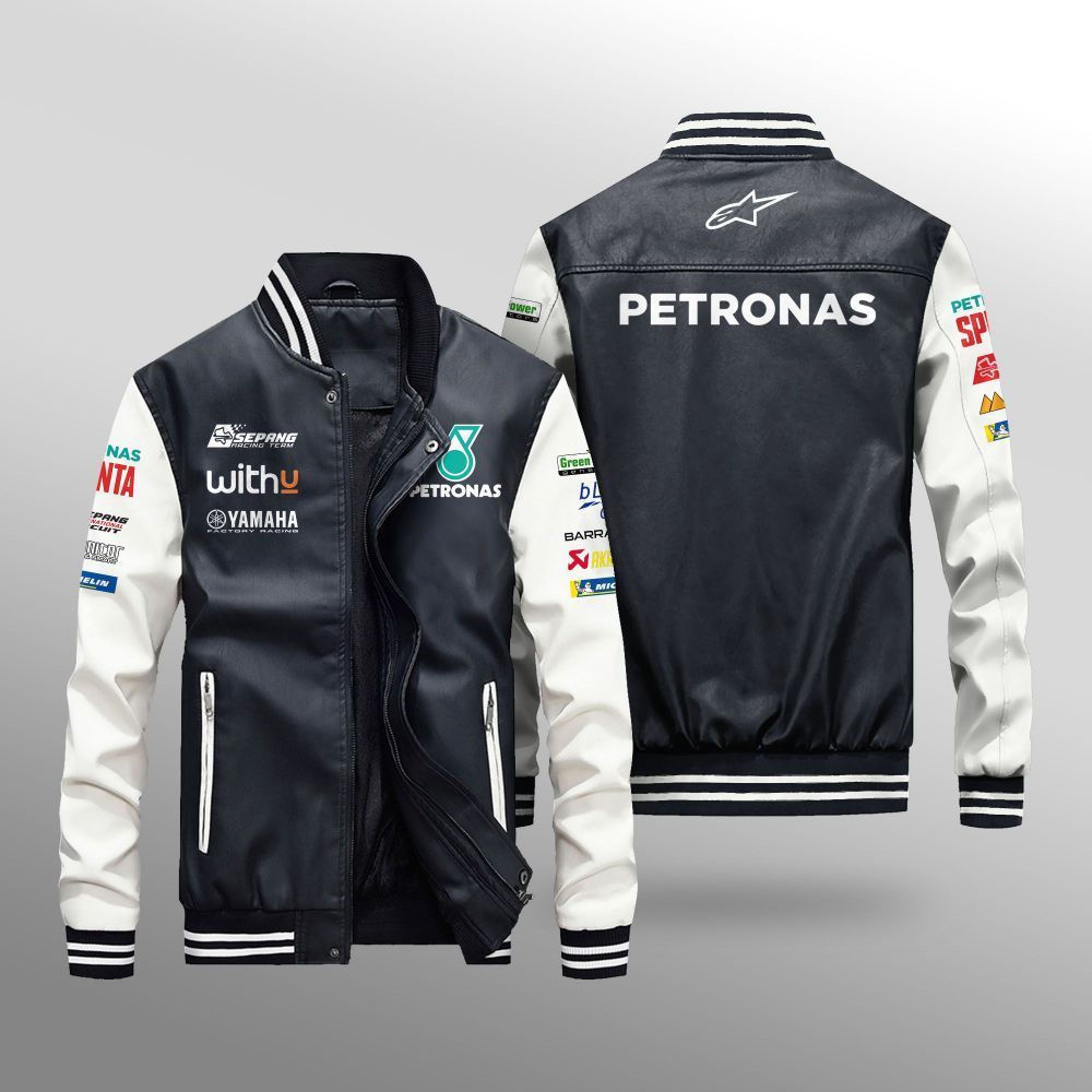 MotoGP_Petronas_Yamaha_Srt_Team_Leather_Bomber_Jacket