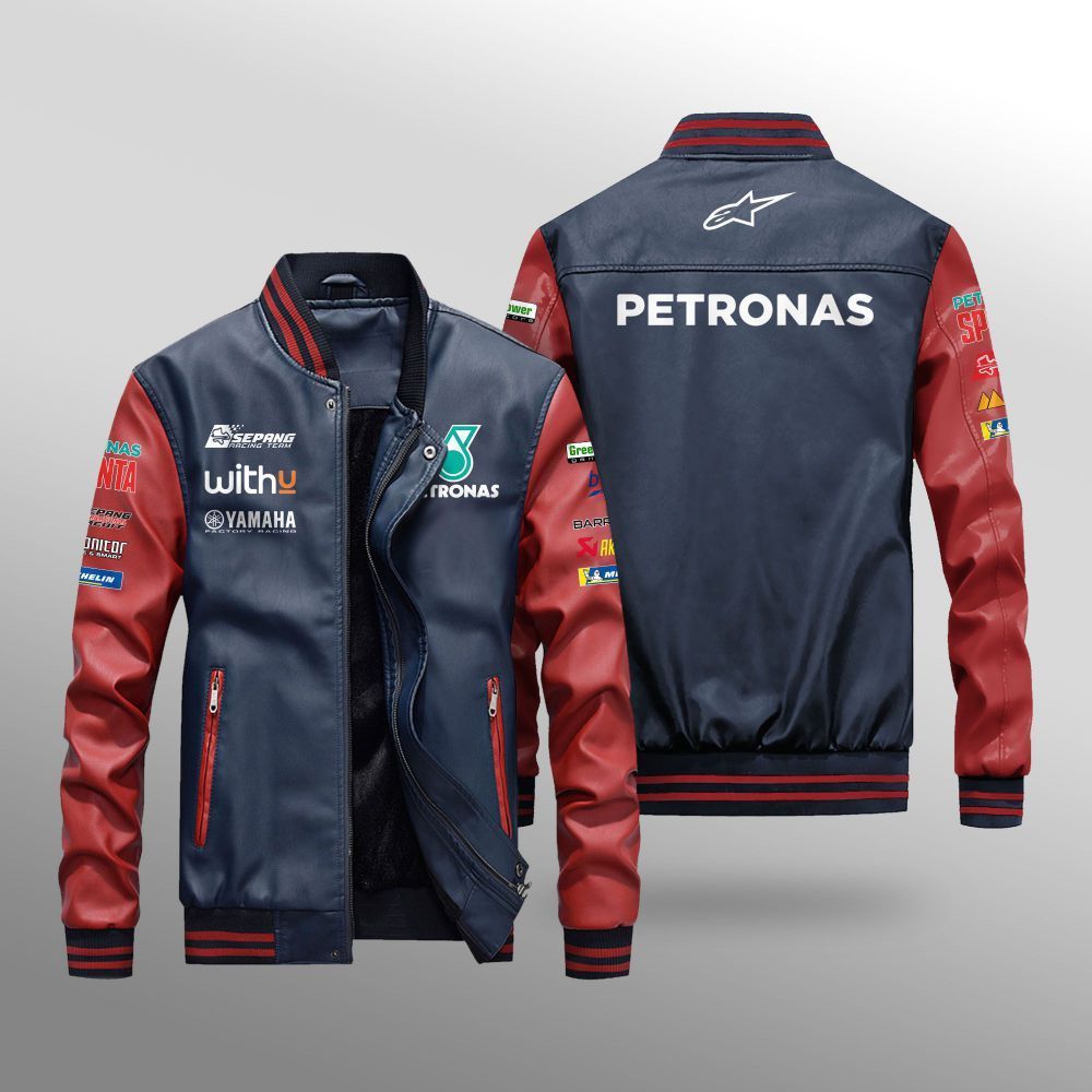 MotoGP_Petronas_Yamaha_Srt_Team_Leather_Bomber_Jacket_1