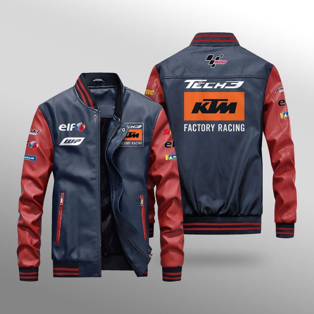 MotoGP_Ttech_3_KTM_Factory_Racing_Leather_Bomber_Jacket_1