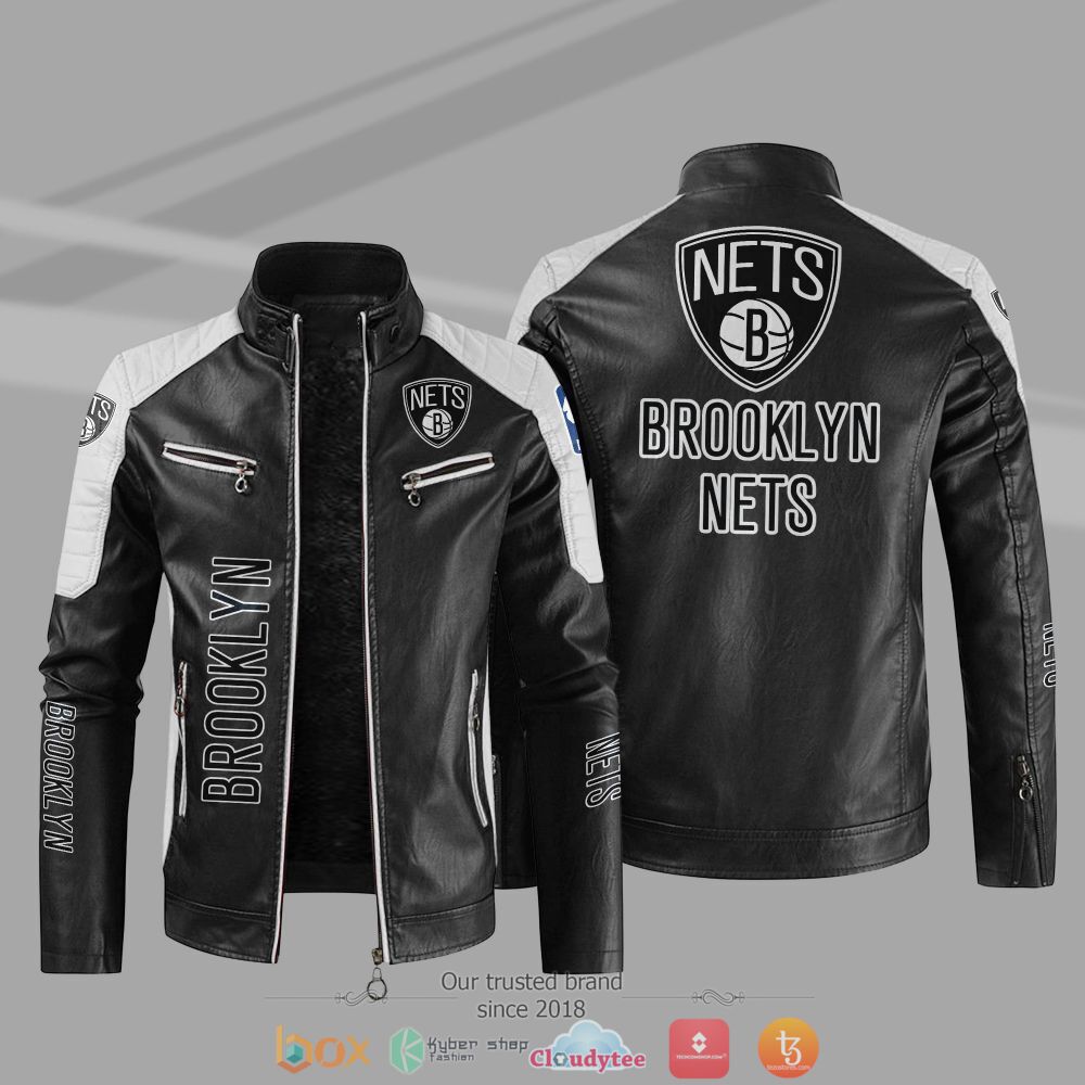 NBA_Brooklyn_Nets_Block_leather_jacket
