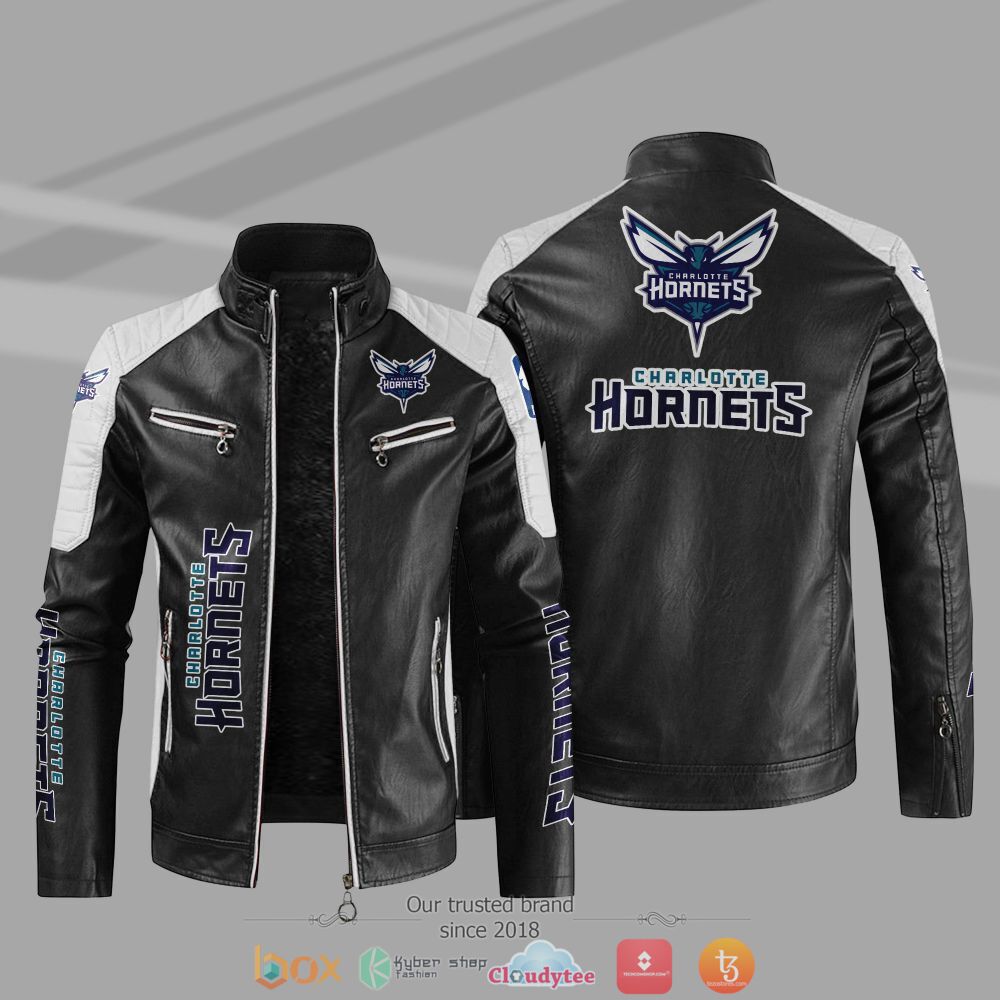 NBA_Charlotte_Hornets_Block_leather_jacket