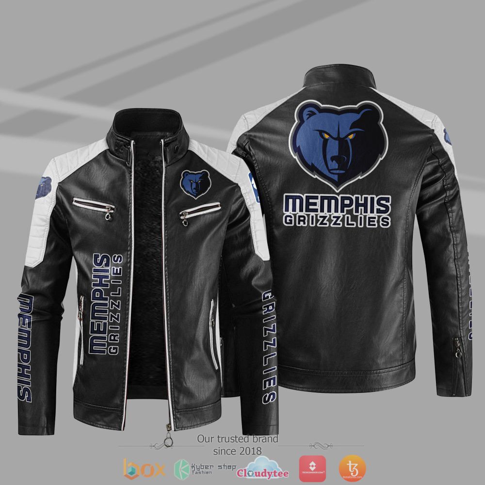 NBA_Memphis_Grizzlies_Block_leather_jacket