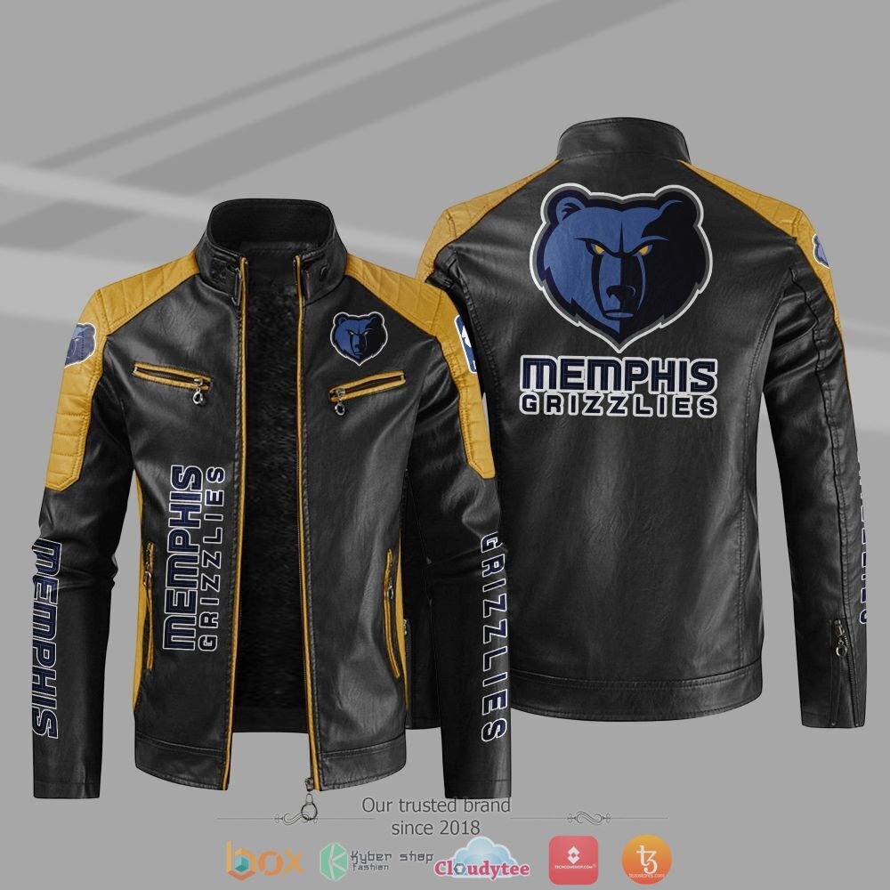 NBA_Memphis_Grizzlies_Block_leather_jacket_1