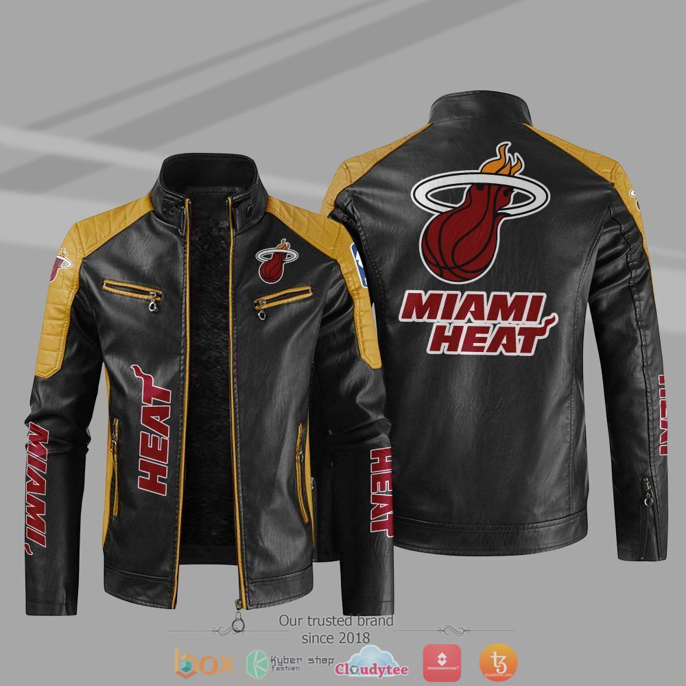 NBA_Miami_Heat_Block_leather_jacket_1