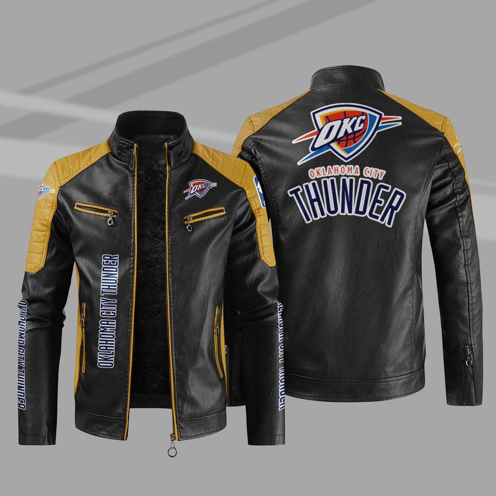 NBA_Oklahoma_City_Thunder_Block_Leather_Jacket_1