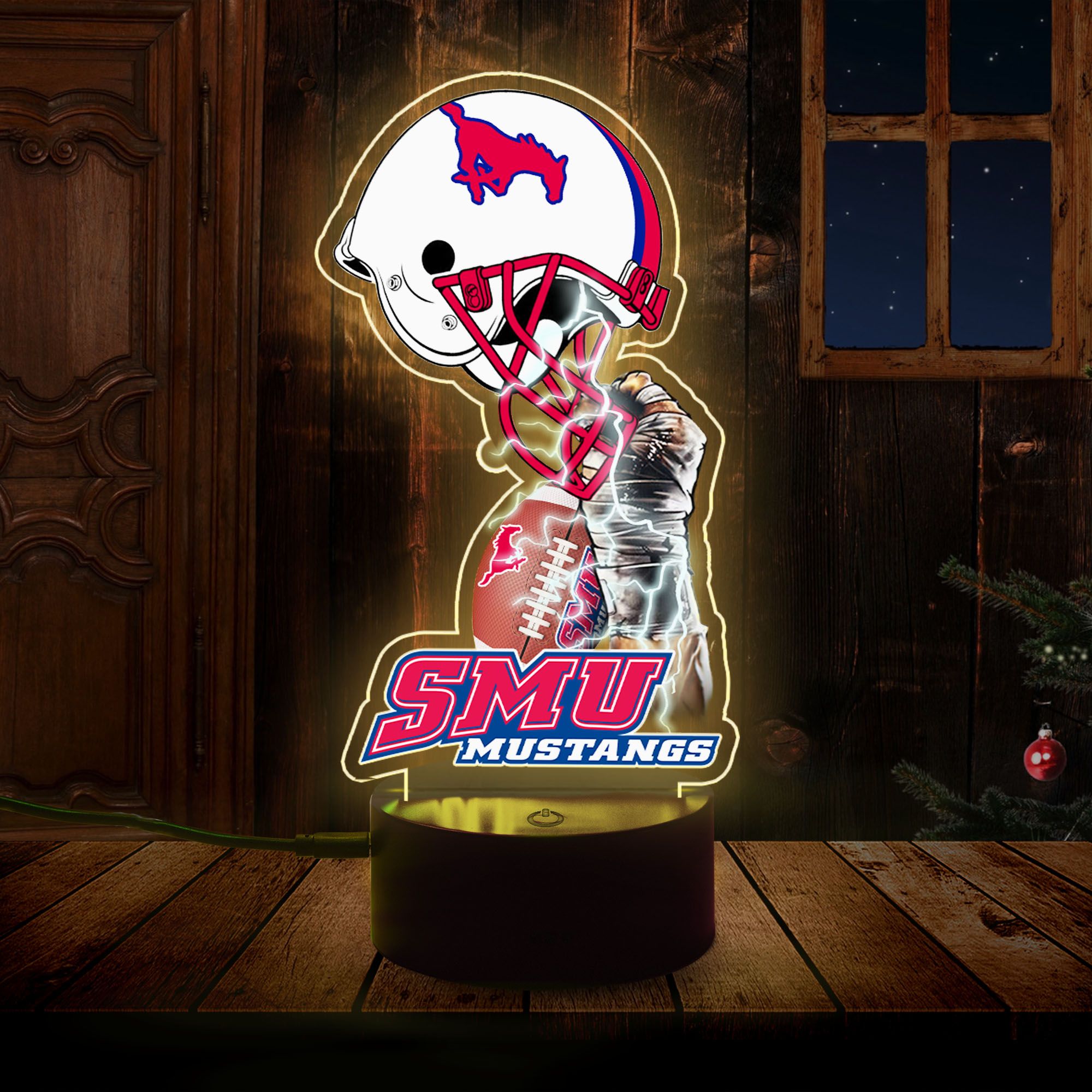 NCAA_SMU_Mustangs_Led_Lamp