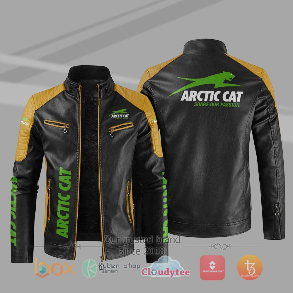 NEW_Arctic_Cat_Car_Motor_Block_Leather_Jacket_1