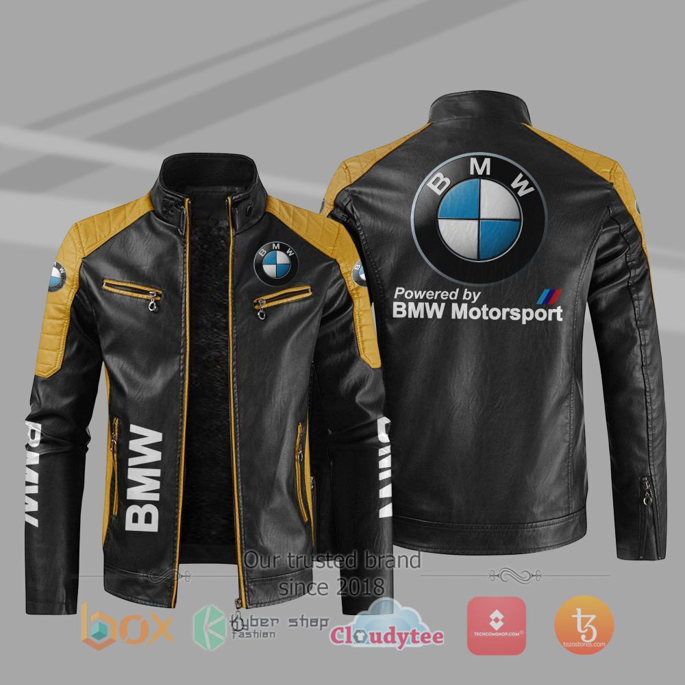 NEW_BMW_Powered_By_Motorsport_Car_Motor_Block_Leather_Jacket_1