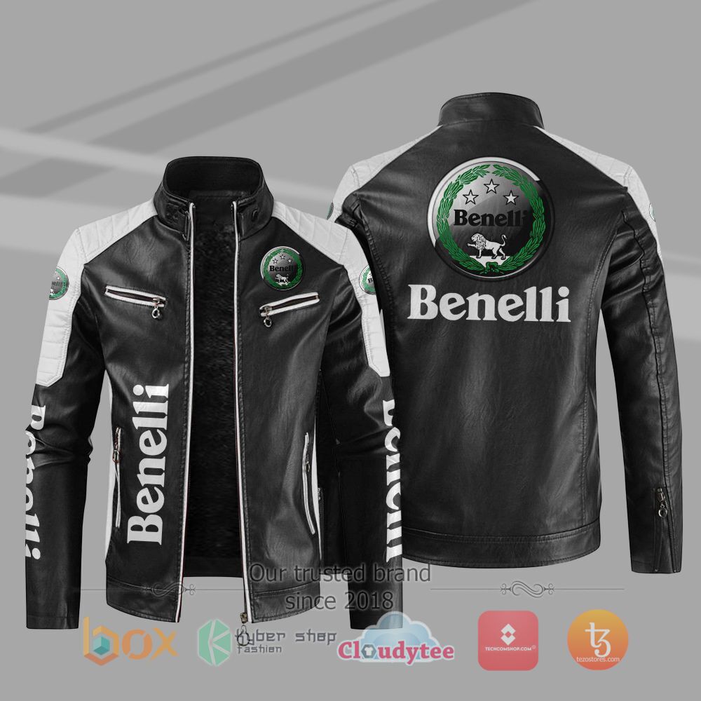 NEW_Benelli_Car_Motor_Block_Leather_Jacket