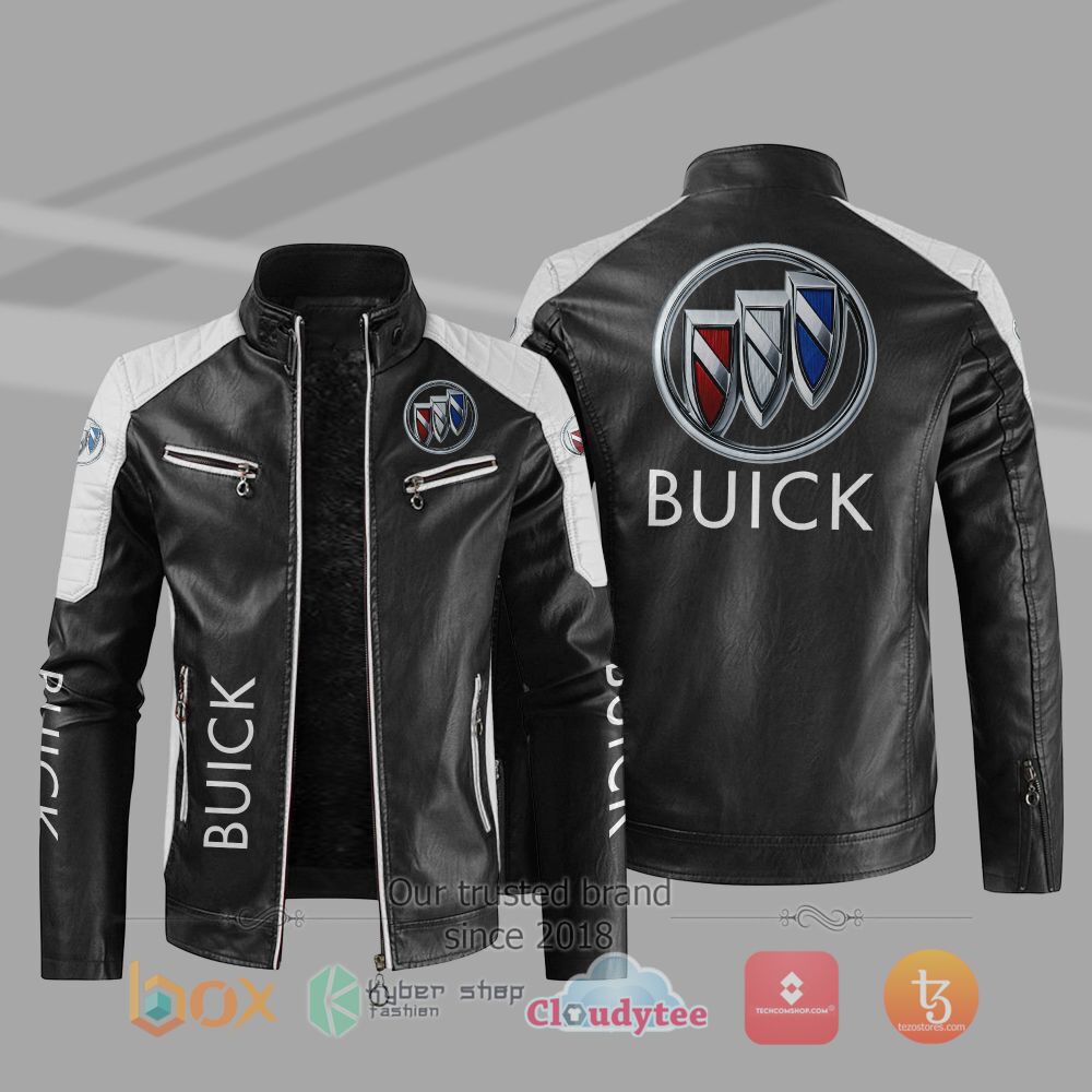 NEW_Buick_Car_Motor_Block_Leather_Jacket