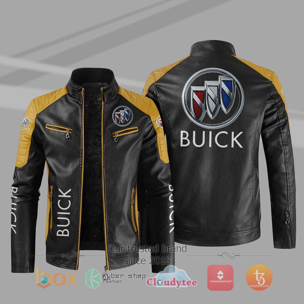 NEW_Buick_Car_Motor_Block_Leather_Jacket_1