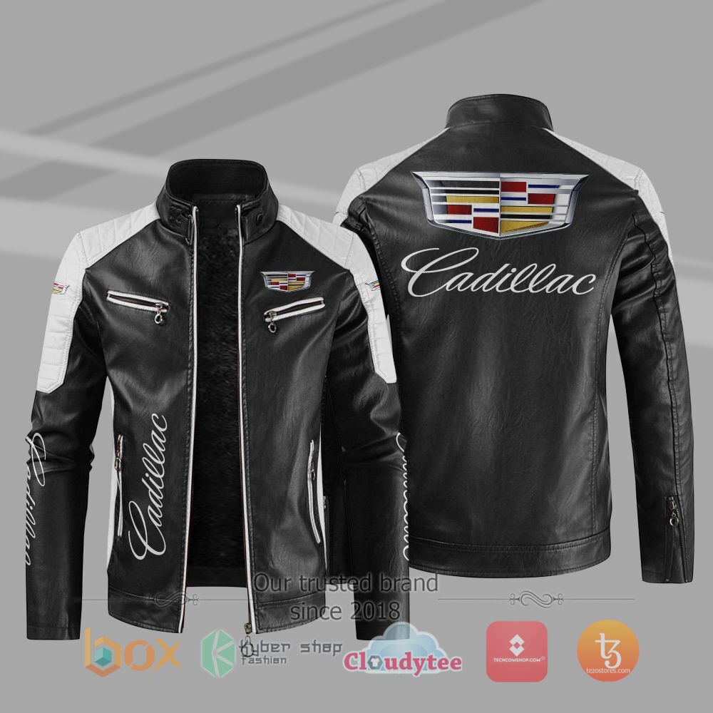 NEW_Cadillac_Car_Motor_Block_Leather_Jacket