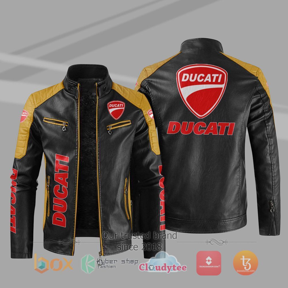 NEW_Ducati_Car_Motor_Block_Leather_Jacket_1