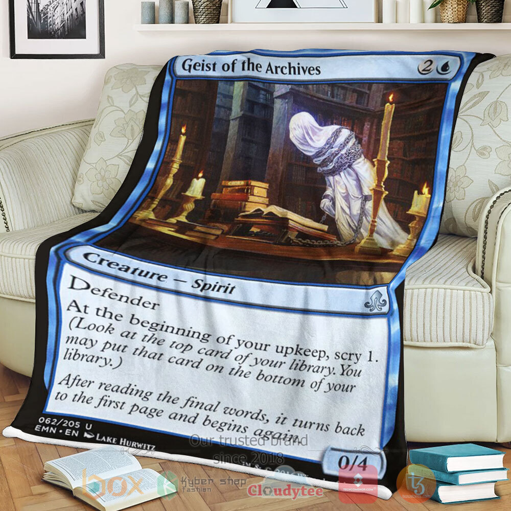 NEW_Magic_The_Gathering_Emn_62_Geist_Of_The_Archives_Fleece_Blanket