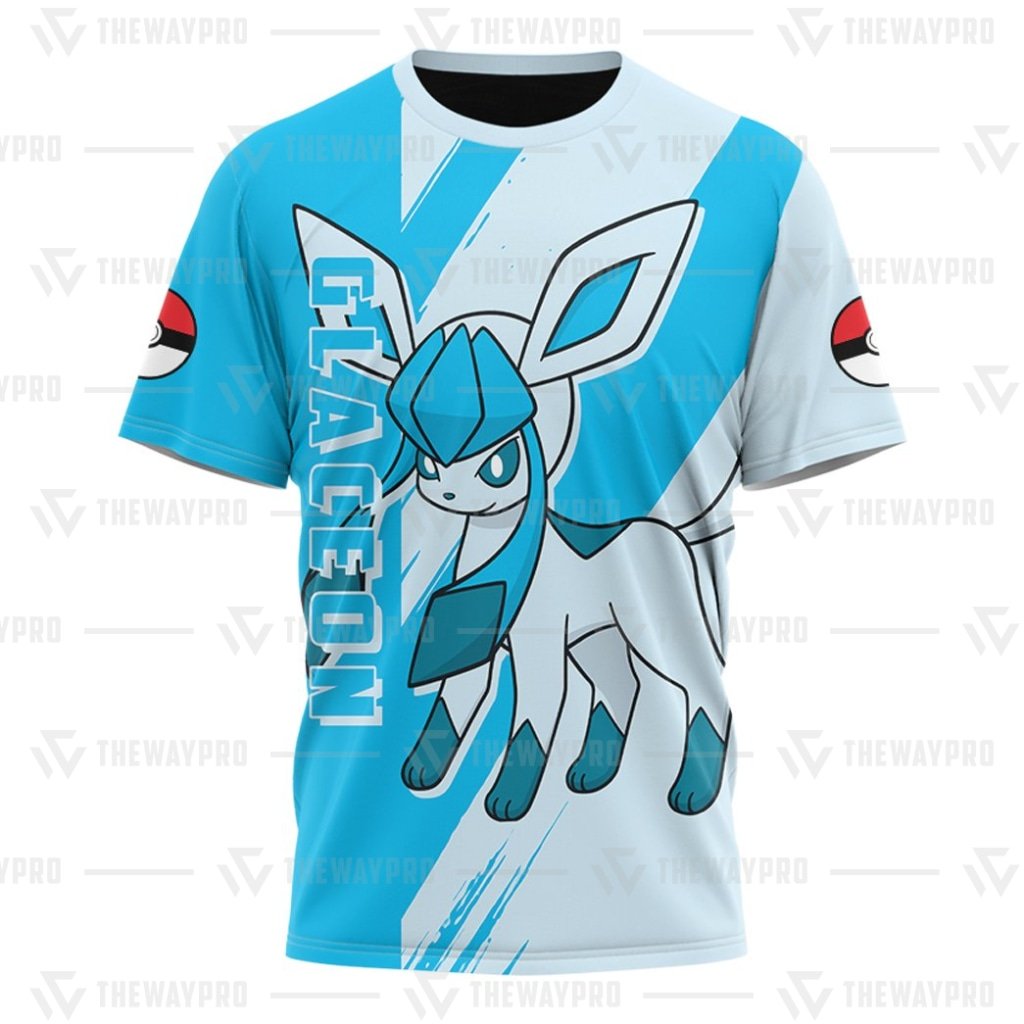 NEW_Pokemon_Anime_Glaceon_T-Shirt