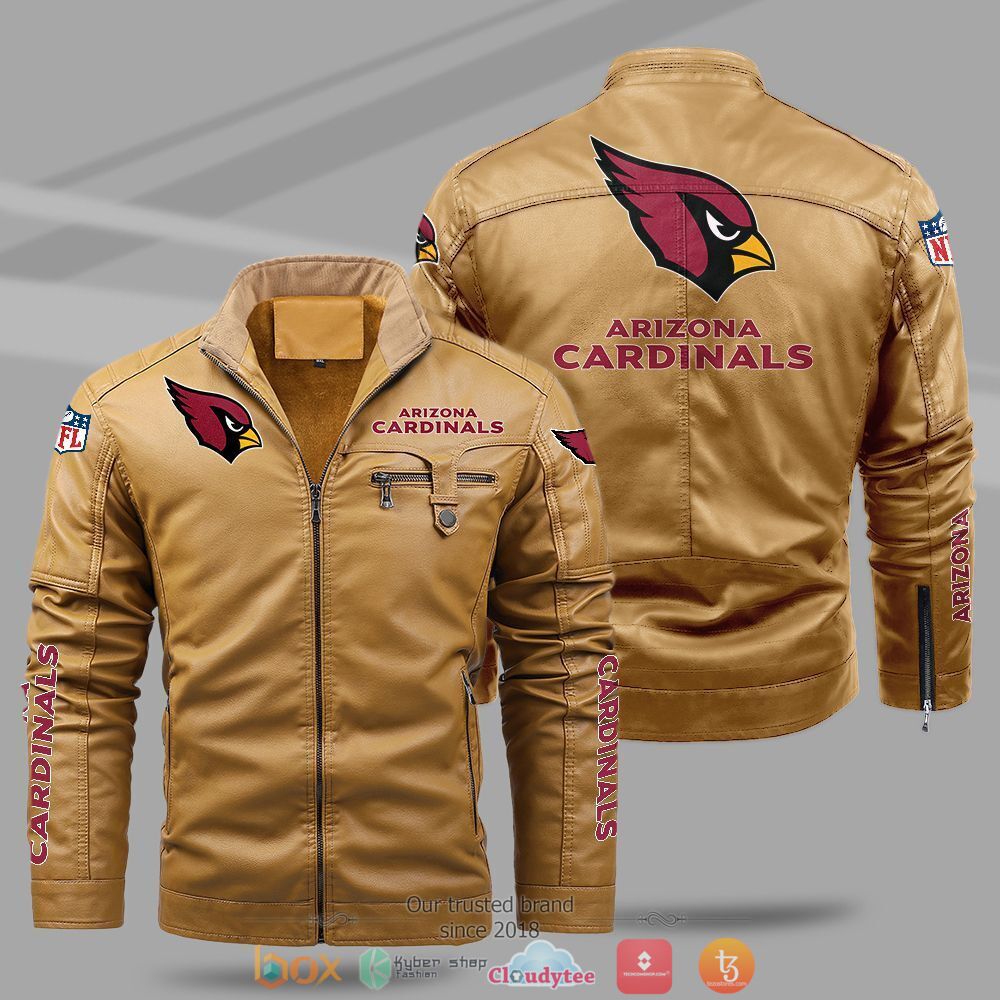 NFL_Arizona_Cardinals_Fleece_leather_jacket_1